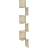 vidaXL Hoekwandschap 20x20x127,5 cm bewerkt hout sonoma eikenkleurig