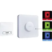 M-E Modern-Electronics 41144 Complete set voor Draadloze deurbel Verlicht, Met naambord
