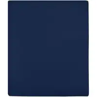 vidaXL Hoeslaken jersey 90x200 cm katoen marineblauw