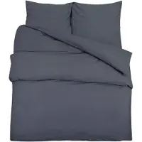 vidaXL Dekbedovertrekset lichtgewicht 200x220 cm microvezel antraciet