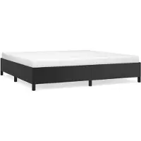 vidaXL Bedframe, zwart, 200x200 cm, kunstleer