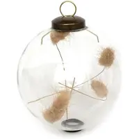 Leeff Kerstbal met pluim - Kerstballen - glas - Ø 9 centimeter