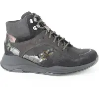 Durea 9755 wijdte H Veterschoenen | Maat 6 Dames Zwart