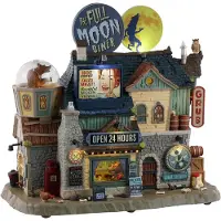 Lemax The Full Moon Diner With 4.5V Adaptor