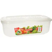 PlasticForte Vershoudbakje - vriezer en magnetron - 3,7L - kunststof - mealprep