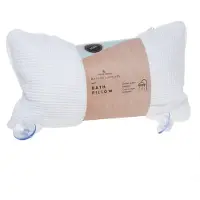 Source Balance Badstof Badkussen Met Zuignap 35x17cm Beige beige Badstof