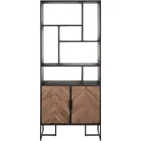 DTP Home Wandkast 'Criss Cross' Hout en staal, 80 x 185cm
