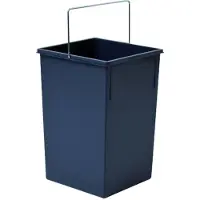 Hailo losse Afvalemmer met hengsel 15 liter donkergrijs , voor systeem: AE365010/AE366610/AE366310