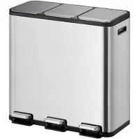 EKO EcoCasa II 3 x 15 Litres Inox Mat
