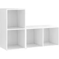 vidaXL Tv-meubelen 2 st 72x35x36,5 cm bewerkt hout wit