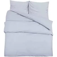 vidaXL Dekbedovertrekset lichtgewicht 140x200 cm microvezel grijs