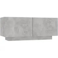 vidaXL Tv-meubel 100x35x40 cm bewerkt hout betongrijs