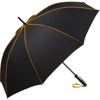 FARE 4399 Seam middelgrote golfparaplu zwart oranje 115 centimeter windproof windbestendig