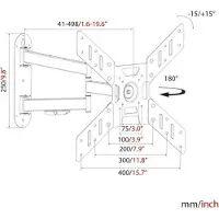 Haeger TV Mount Haeger Large Triple Tilt & Swivel 23" - 50"