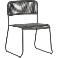 Dimehouse Dining tuinstoel Lester touw grijs