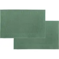 Tiseco Home Studio - Badmat DELUX - SET/2 - 100% katoen - 750 g/m² - superzacht en zeer absorberend - Rechthoek - 50x80 cm - Greenstone