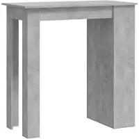 vidaXL Barkruk met plank, betonkleur, 102x50x103,5 cm
