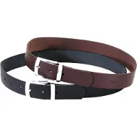 FHB Burkhard Leren riem, enkele doorn Bruin maat 80 cm uniseks