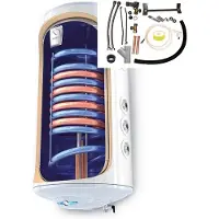 Tesy Elektrische boiler met 2 warmtewisselaars inclusief montage set voor verticale boilers 150 L, Bi-Light