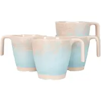 Gimex Stone Line Mok - Beige - 300 ml - 4 Stuks