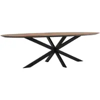 DTP Home Timeless eettafel ovaal teakhout 280x120x78cm