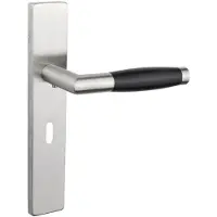 Lavuzo deurkruk Ascoli rvs met rechthoekig schild SL56