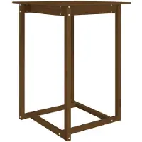 vidaXL Bartafel 80x80x110 cm massief grenenhout honingbruin