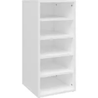 vidaXL Schoenenkast 31,5x35x70 cm bewerkt hout wit