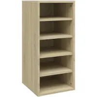 vidaXL Schoenenkast 31,5x35x70 cm bewerkt hout sonoma eikenkleurig