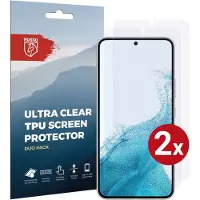 Rosso Screen Protector Ultra Clear Duo Pack Geschikt voor Samsung Galaxy S22 | Folie | 2 Stuks