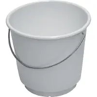 Lockweiler Emmer | 15 l polyethyleen wit | geschikt voor levensmiddelen | d. 330 mm | hoogte 300 mm | 1 stuk - 101021501 101021501