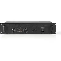 Nedis PA-Versterker | RMS Output: 2x 40 W @ 8 Ohm / 2x 60 W @ 4 Ohm | 2 Kanalen | 19 "rack-montage | Metaal | Zwart