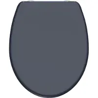 Schutte Duroplast WC-bril ANTHRAZIT met soft-close en quick-release 82304