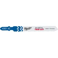 Milwaukee DECOUPEERZAAGBLAD METAAL T 123 XF 91 X 2,5/1,8 MM TWIN-CUT (5 STUKS)
