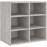 vidaXL Schoenenkast 52,5x30x50 cm betongrijs