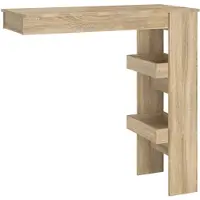 vidaXL Wandtafel Sonoma-eik, 102x45x103,5 cm, houtvezel