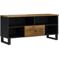 vidaXL Tv-meubel 100x33x46 cm massief mangohout en bewerkt hout