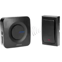 ORNO ONDO AC Draadloze deurbel met 1 ontvanger - Geen batterijen nodig - 4 Volume/36 Melodieën - IP44 waterbestendige zender