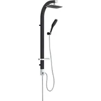 Schutte MADAGASKAR hoofddouche set | zwart-chroom 60060