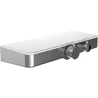 Schutte Ocean Thermostatische Douchekraan met glazen Planchet - 150 mm Hartafstand - Chroom & Wit