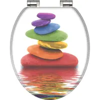 Schutte MDF WC-bril COLORFUL STONES met soft-close 80120