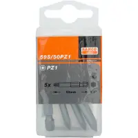 Bahco 5xbits pz1 50mm 1/4" standard | 59S/50PZ1