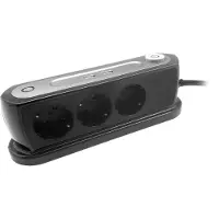 ORNO Desktop stekkerdoos met 3 stopcontacten en 2 USB laadpoorten - Surge protection - Penaarde - 1.4 meter kabel - Geschikt voor België