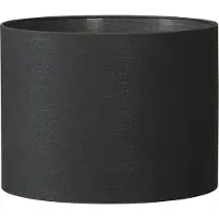 Light & Living Cilinder lampenkap Livigno - Zwart - Ø40x30cm - Modern