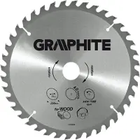 Graphite Graphit-Sägeblatt, breit 190x30 mm, 40 Zähne 57H670