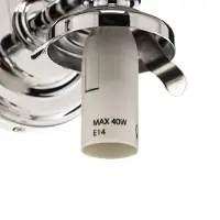 Astro Wandlamp, nostalgische lamp, verlichting, wandlamp, chroom, glas, modern, nieuw