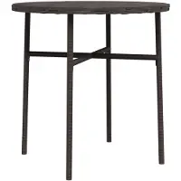 vidaXL Salontafel 45 cm poly rattan bruin