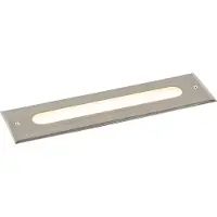 QAZQA Moderne grondspot staal 30 cm incl. LED IP65 - Eline