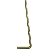 Wiesbaden Vloerbuis 75x22 cm geborsteld messing goud