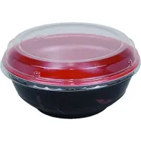Tokyo Design Studio Zwart/Rode Afhaal Kom - 550ml